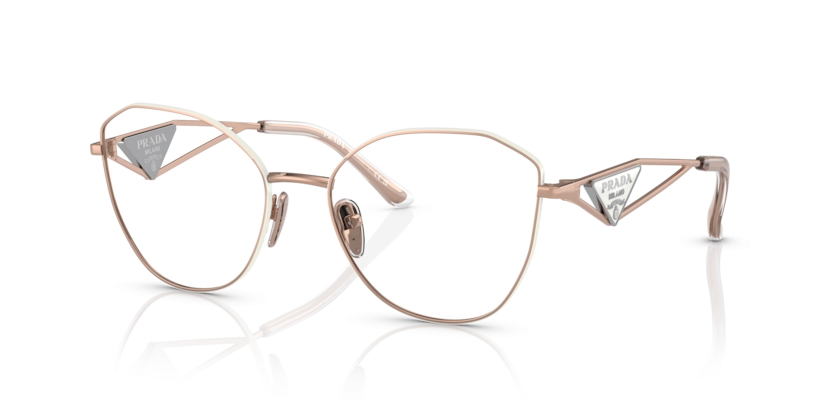 し*う様 PRADA milano Óculos de Grau Prada PR 52ZV - 55 - Ouro-rosé - SVF1O1 | Óticas