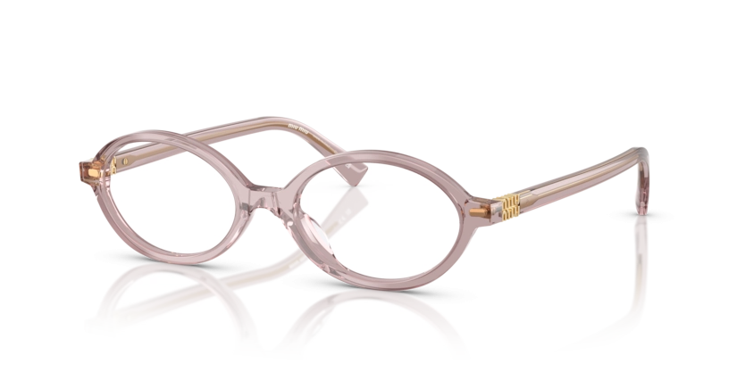 Óculos de Grau Miu Miu MU 01XV - 52 - Malva-transparente - 12W1O1