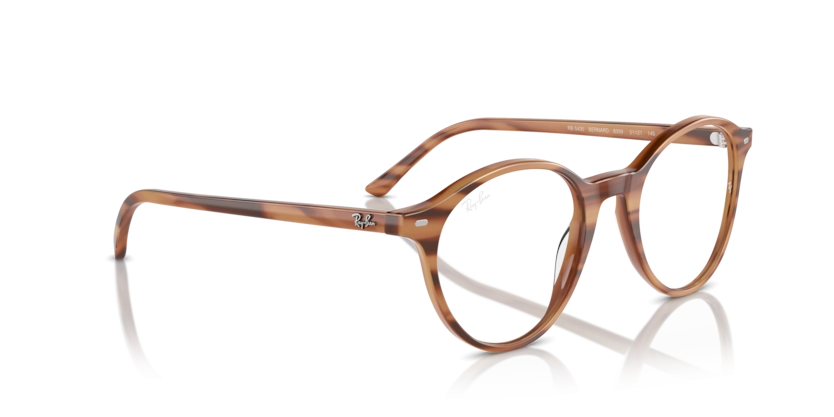 Óculos de Grau Ray-Ban Bernard RX5430 - 51 - Marrom listrado