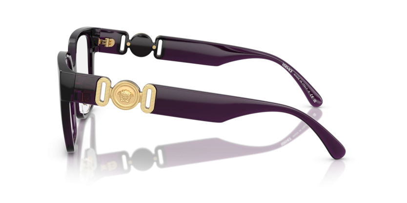 Óculos de Grau Versace VE3371D - 54 - Vermelho-cereja - 5263