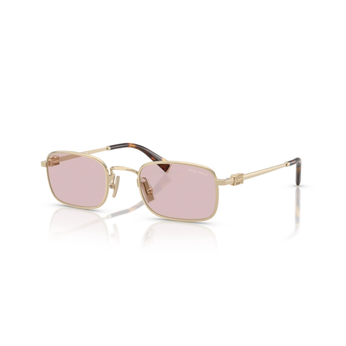 Óculos de Sol Miu Miu 0MU A53S - 52 - Ouro-pálido - ZVN4I0
