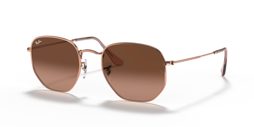 Óculos de Sol Ray-Ban Hexagonal RB3548NL - 54 - Cobre - 9069A5