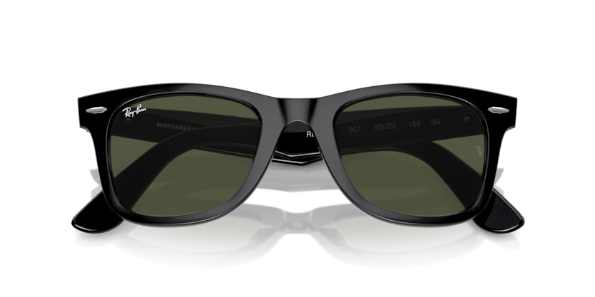 Ray-Ban WAYFARER RB2140-F 901 54□18 Óculos de Sol Ray-Ban Wayfarer 0RB2140 - 54 - Preto - 901 | Óticas