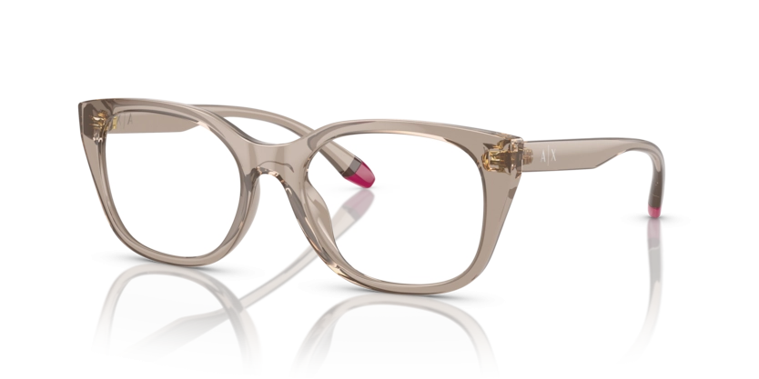 Óculos de Grau Armani Exchange 0AX3099U - 53 - Tundra transparente brilhante - 8240
