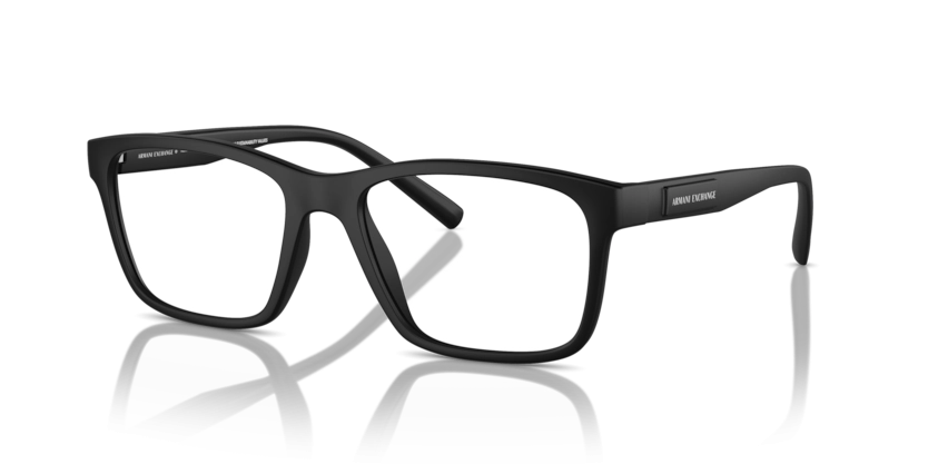 Óculos de Grau Armani Exchange 0AX3114 - 54 - Preto fosco - 8078