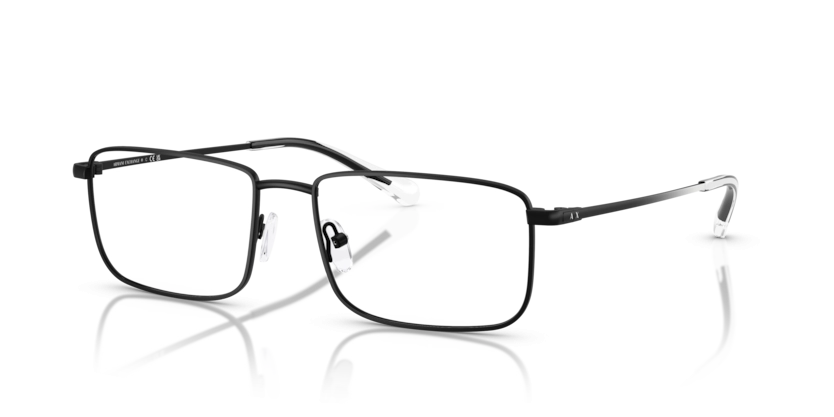Óculos de Grau Armani Exchange AX1069 - 56 - Preto fosco - 6000