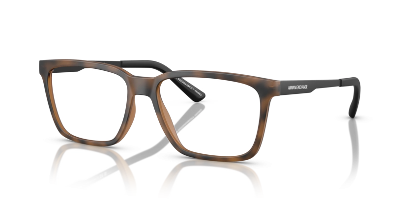 Óculos de Grau Armani Exchange AX3103 - 55 - Havana-escuro fosco - 8283