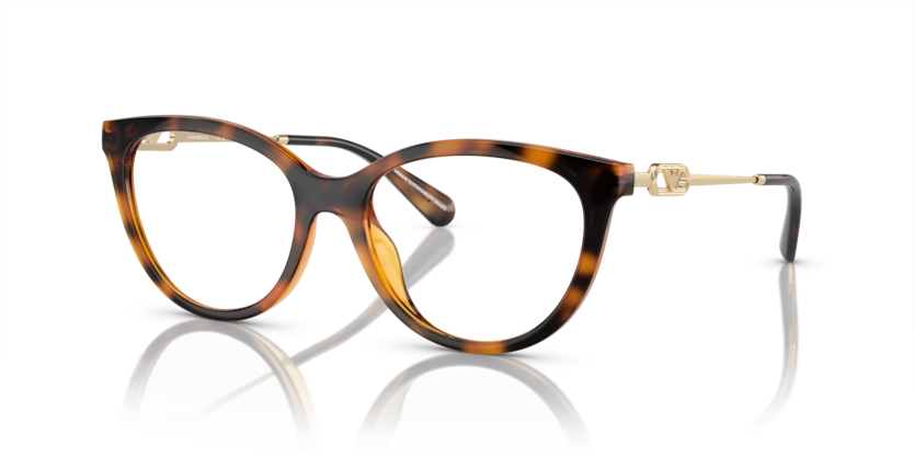Óculos de Grau Clip-On Empório Armani EA4213U - 53 - Havana brilhante - 50261W