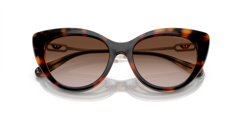 Óculos de Grau Clip-On Empório Armani EA4213U - 53 - Havana brilhante - 50261W