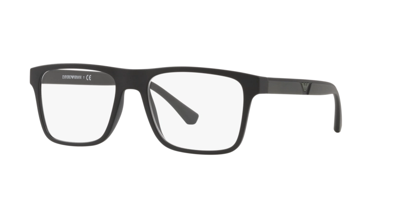 Óculos de Grau Clip-On Emporio Armani EA4115 - 54 - Preto fosco - 58531W