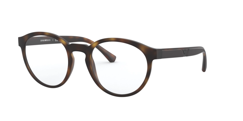 Óculos de Grau Clip-On Emporio Armani EA4152 - 52 - Havana fosco - 58021W