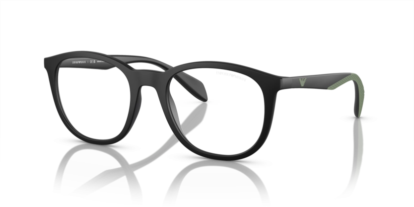 Óculos de Grau Clip-On Emporio Armani EA4211 - 52 - Preto fosco - 50011W
