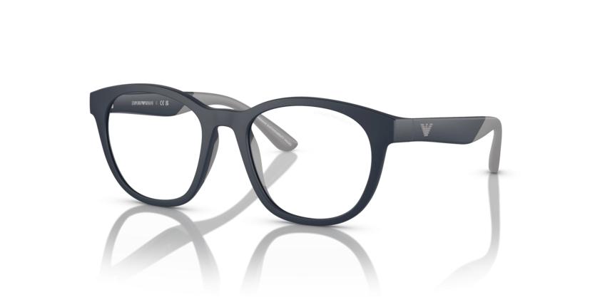 Óculos de Grau Clip-On Emporio Armani Kids EK4001 - 47 - Azul fosco - 50881W