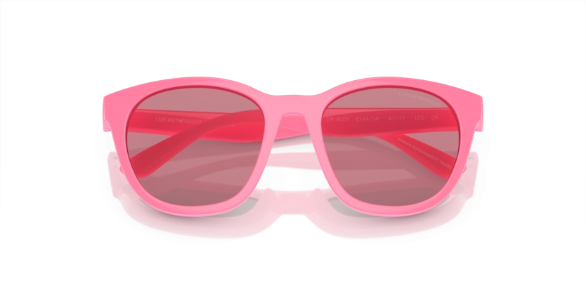 Óculos de Grau Clip-On Emporio Armani Kids Smurfs EK4001 - 47 - Rosa - 61441W