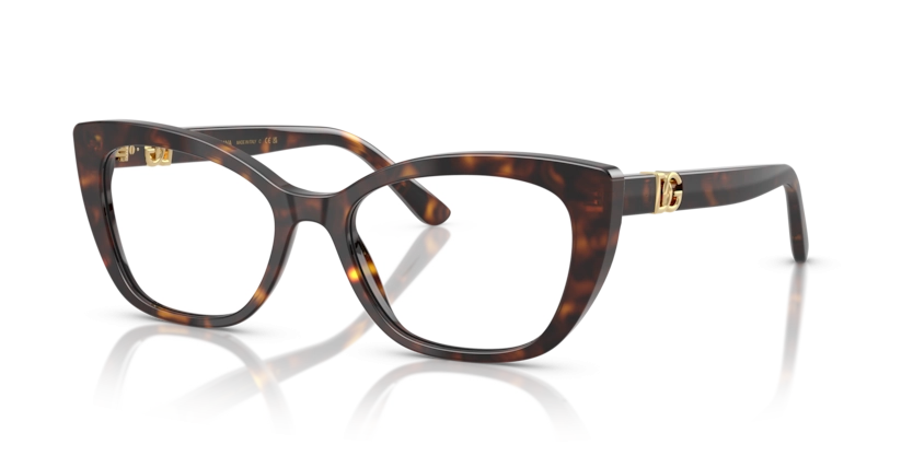 Óculos de Grau Dolce & Gabbana DG3398 - 54 - Havana - 502