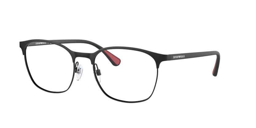 Óculos de Grau Emporio Armani 0EA1114 - 54 - Preto fosco - 3001 