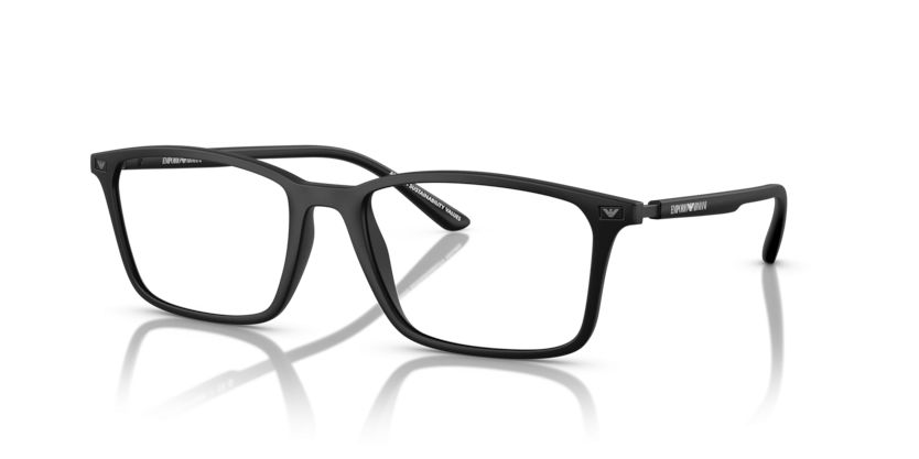 Óculos de Grau Emporio Armani 0EA3237 - 55 - Preto fosco - 5001