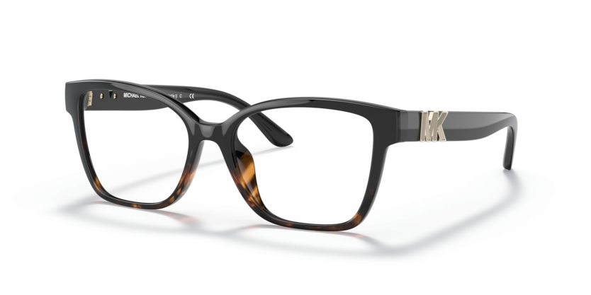 Óculos de Grau Michael Kors Karlie I MK4094U - 53 - Preto/tartaruga-escuro - 3912
