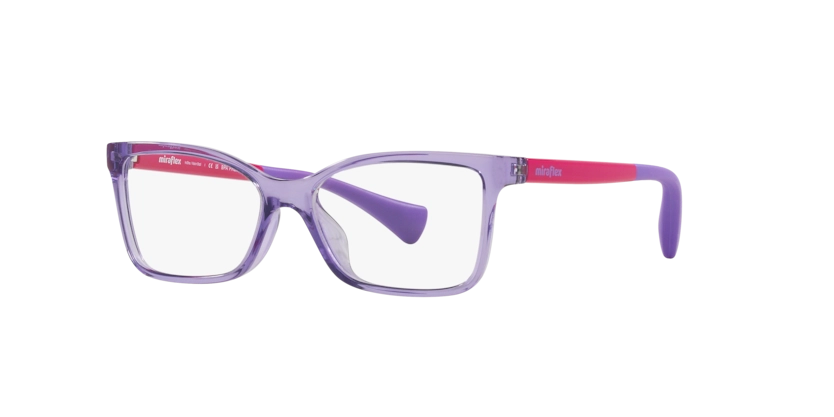Óculos de Grau Miraflex MF4011 - 49 - Shiny translucent light lilac - L364