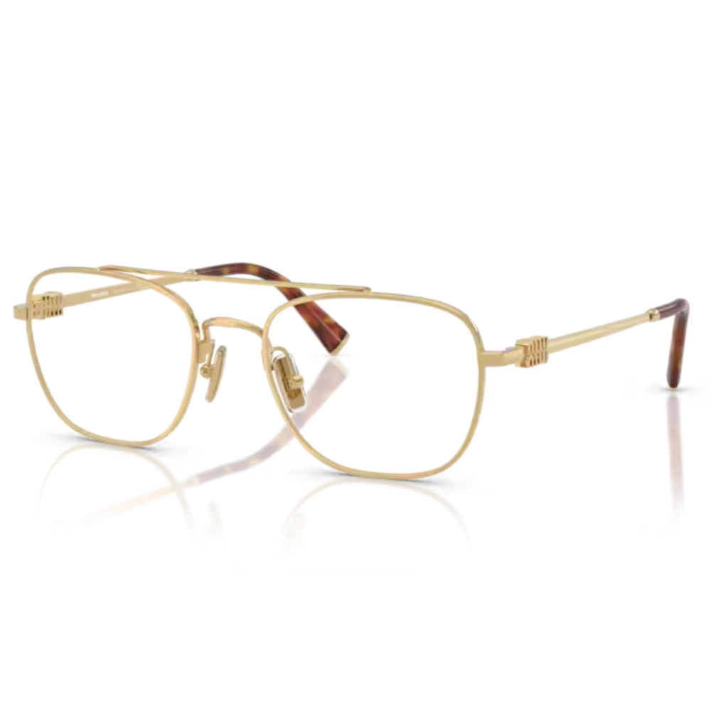 Óculos de Grau Miu Miu 0MU 51WV - 53 - Ouro - 5AK1O1