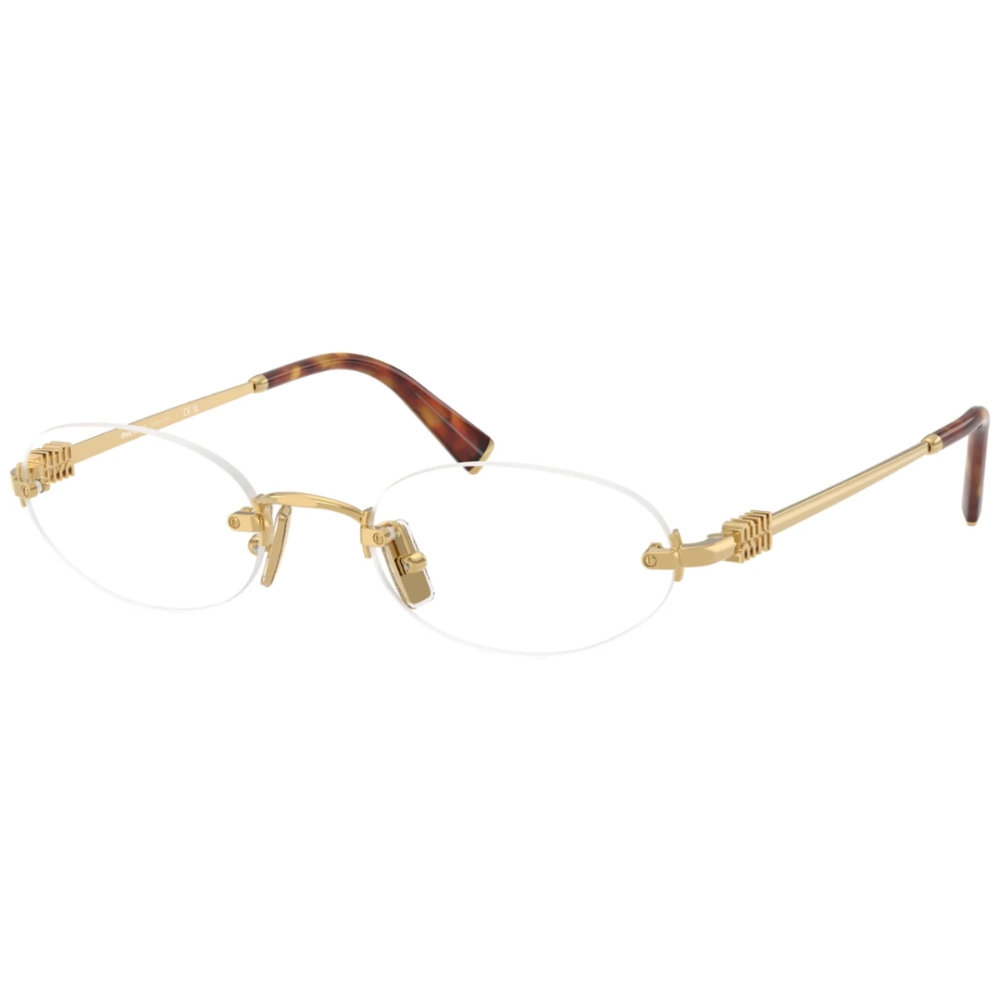 Óculos de Grau Miu Miu 0MU 53WV - 53 - Ouro  - 5AK1O1