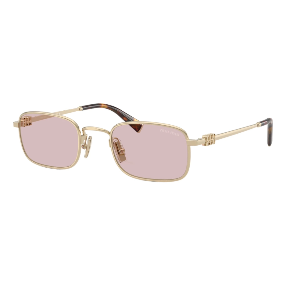 Óculos de Sol Miu Miu 0MU A53S - 52 - Ouro-pálido - ZVN4I0