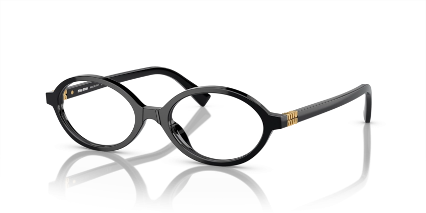 Óculos de Grau Miu Miu MU 01XV - 50 - Preto - 1AB1O1