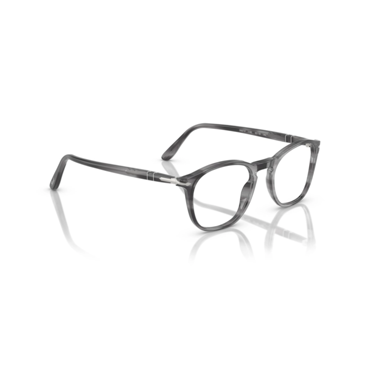 Óculos de Grau Persol 0PO3007V - 52 - Cinza listrado - 1192