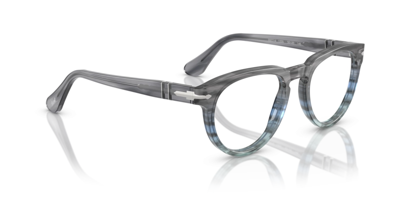 Óculos de Grau Persol 0PO3377V - 52 - Cinza listrado - 1205