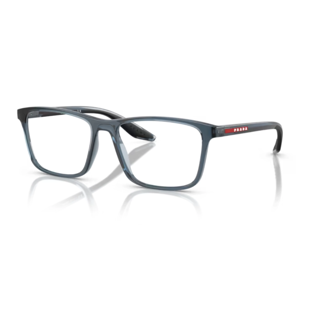 Óculos de Grau Prada Linea Rossa PS 01QV - 56 - Azul transparente - CZH1O1