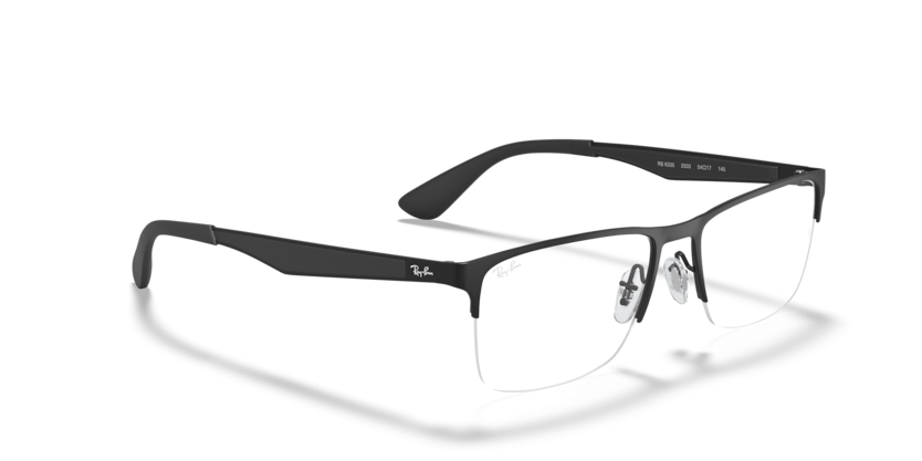 Óculos de Grau Ray-Ban 0RX6335 - 56 - Preto - 2503