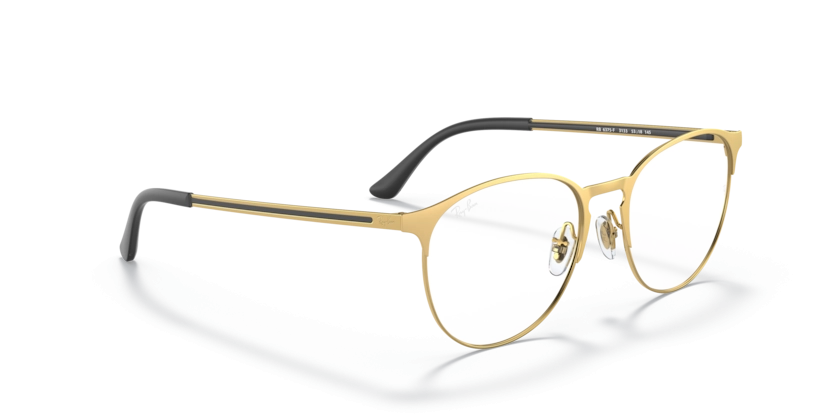Óculos de Grau Ray Ban 0RX6375 - 53 - Ouro - 3133