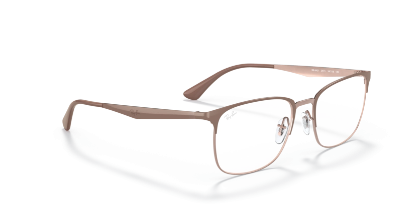 Óculos de Grau Ray-Ban 0RX6421 - 54 - Bege sobre cobre - 2973
