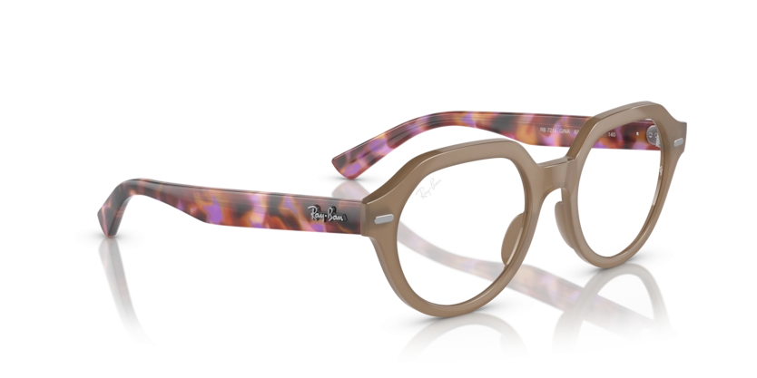 Óculos de Grau Ray-ban Gina RX7214 - 51 - Taupe - 8258
