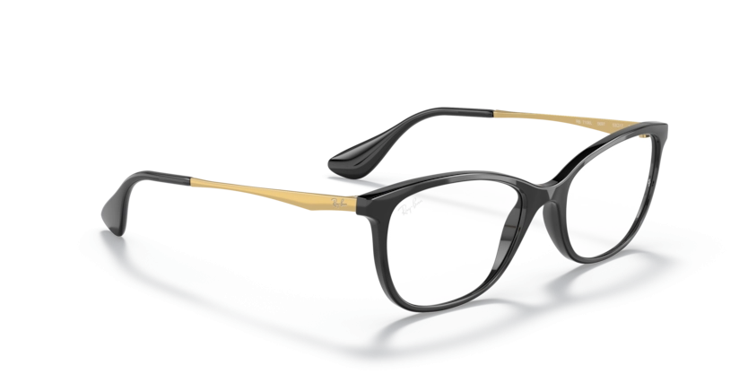 Óculos de Grau Ray-ban RX7106L - 53 - Preto - 5697