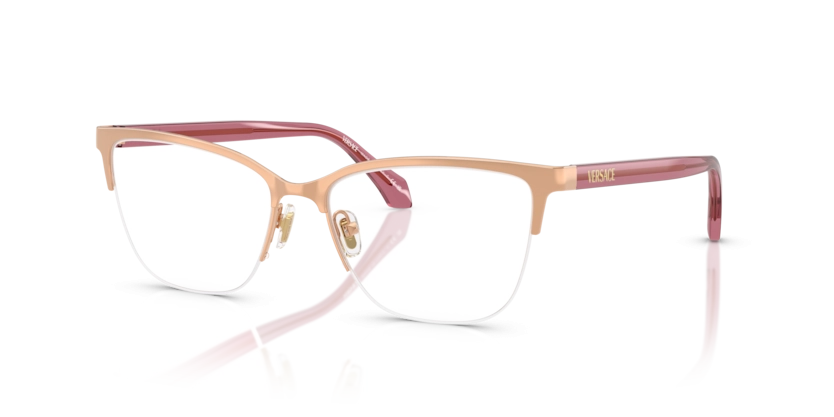 Óculos de Grau Versace 0VE1304 - 54 - Ouro rosado - 1412