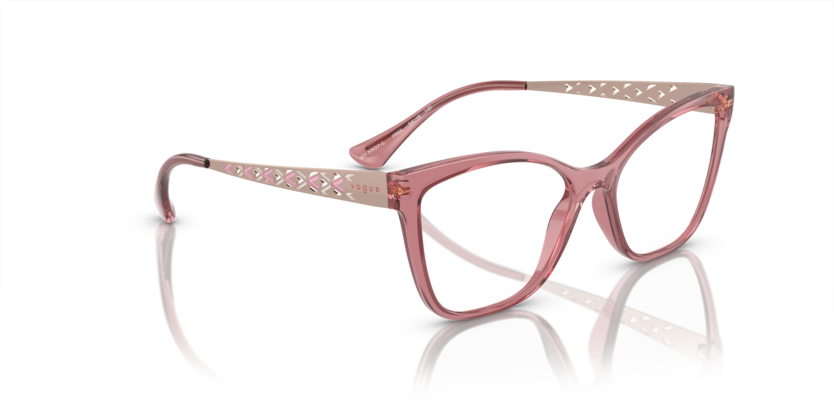 Óculos de Grau Vogue 0VO5507L 2865 - Rosa translúcido 54