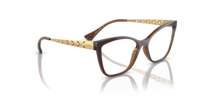 Óculos de Grau Vogue 0VO5507L - 54 - Marrom translúcido - 2551