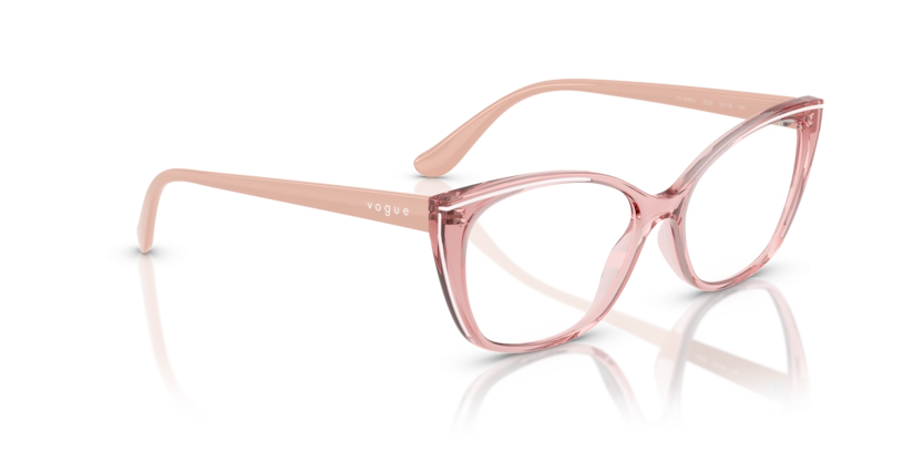 Óculos de Grau Vogue 0VO5590L - 55 - Rosa translúcido brilhante - 3238
