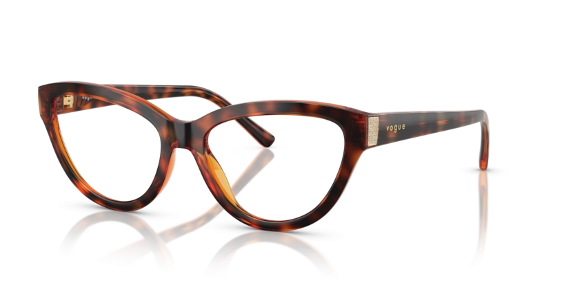 Óculos de Grau Vogue 0VO5610B - 54 - Havana - W656