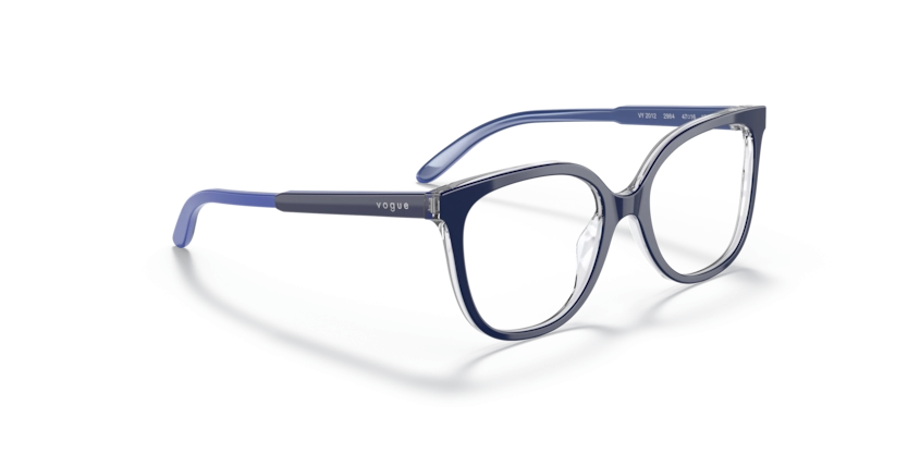 Óculos de Grau Vogue jr 0VY2012 2984 - Top azul/transparente 47