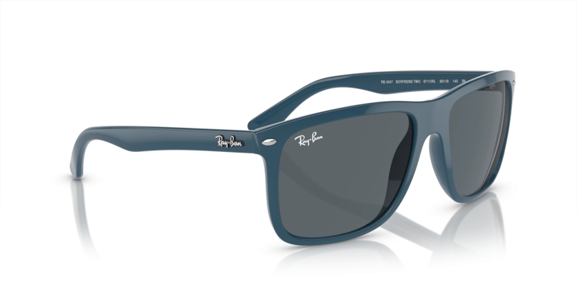 Óculos de Sol Ray-Ban Boyfriend two RB4547 - 60 - Azul - 6717R5
