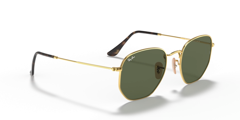 Óculos de Sol Ray-Ban Hexagonal Polarizado RB3548NL - 54 - Ouro - 001/58