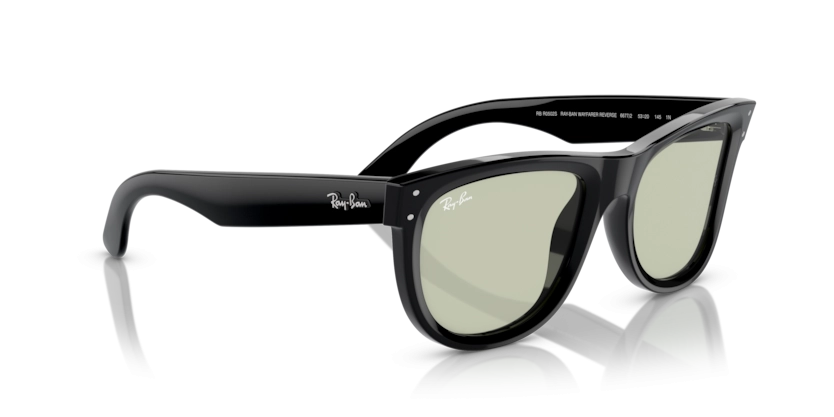 Óculos de Sol Ray-Ban Wayfarer Reverse RBR0502S - 50 - Preto -  6677/2