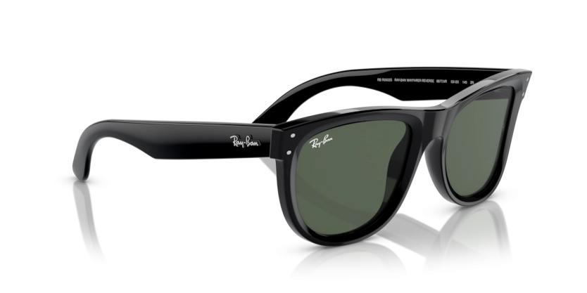 Óculos de Sol Ray-Ban Wayfarer Reverse RBR0502S - 53 - Preto -  6677VR