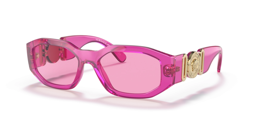 Óculos de Sol Versace VE4361 - 53 - Fúcsia transparente - 5334/5