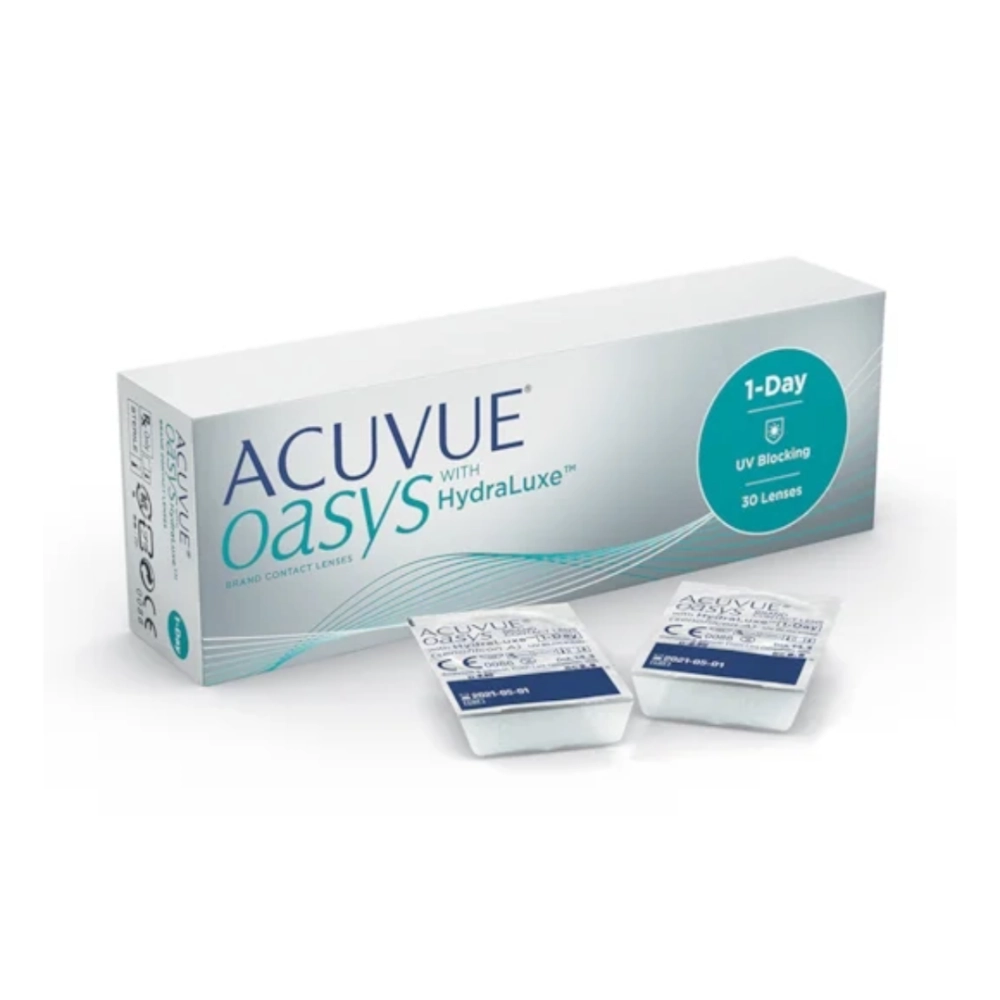Lentes de Contato Acuvue Oasys 1-Day com Hydraluxe