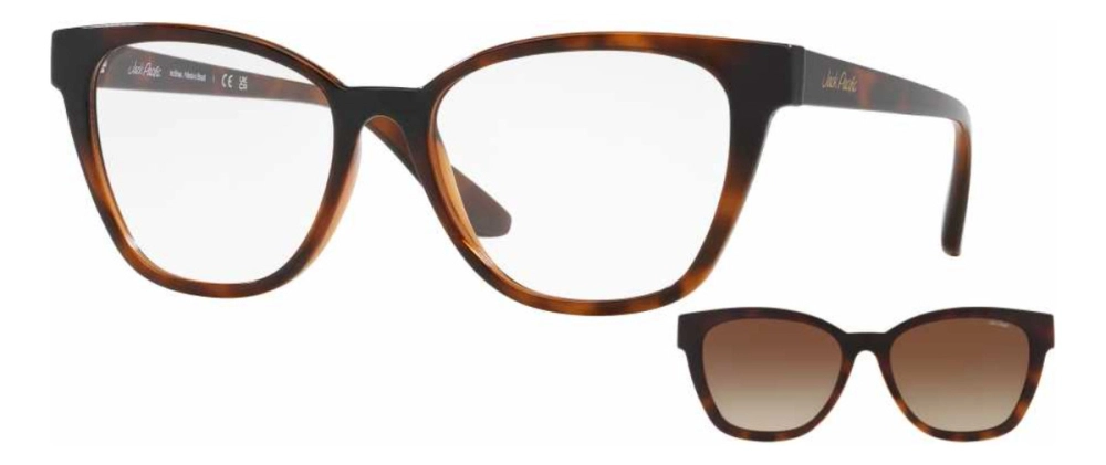Óculos de Grau com Clip-On Jack Pacific JK1038 - 55 - Havana-escuro - K097