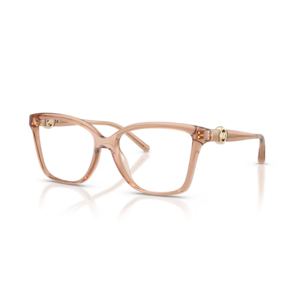 Óculos de Grau Michael Kors Kobe 0MK4180U - 54 - Marrom-claro transparente - 4051