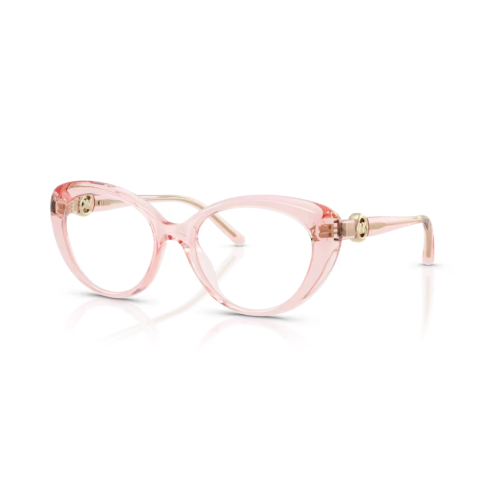 Óculos de Grau Michael Kors St. thomas 0MK4181U - 53 - Rosa-claro transparente - 3901